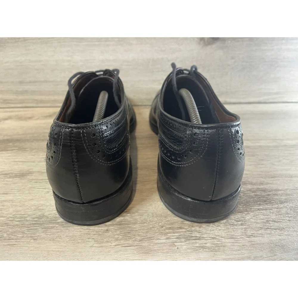 Allen Edmonds Strand 6115 Sz 12‎ D Cap Toe Oxford Dress Shoes Black Leather